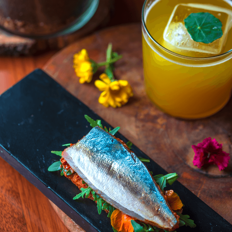 Smoked Mackerel on Buckwheat Toast 