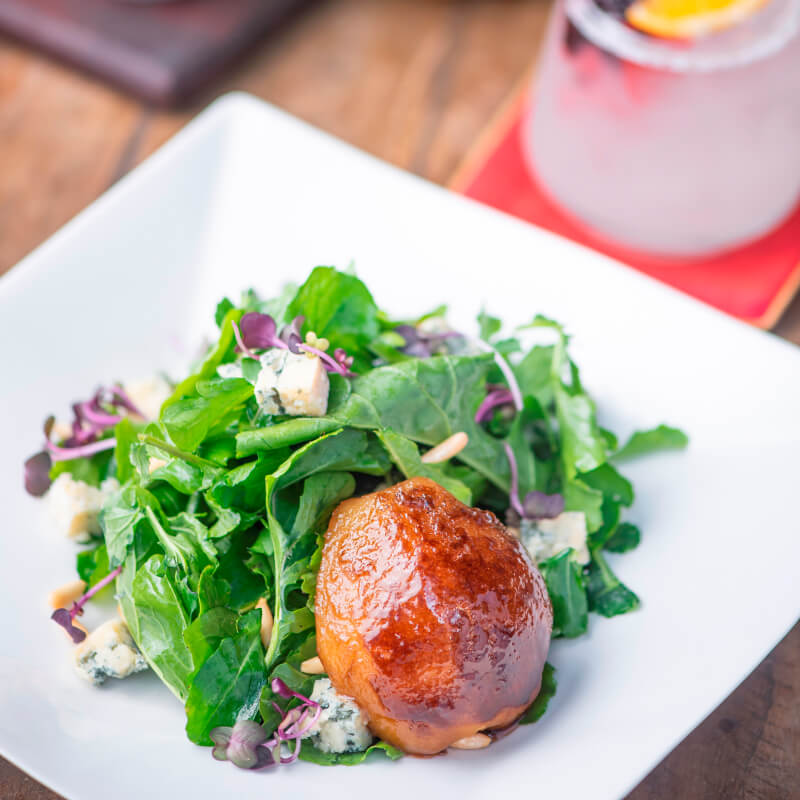 Moroccan Harira Lamb, Pear-Blue Cheese Salad