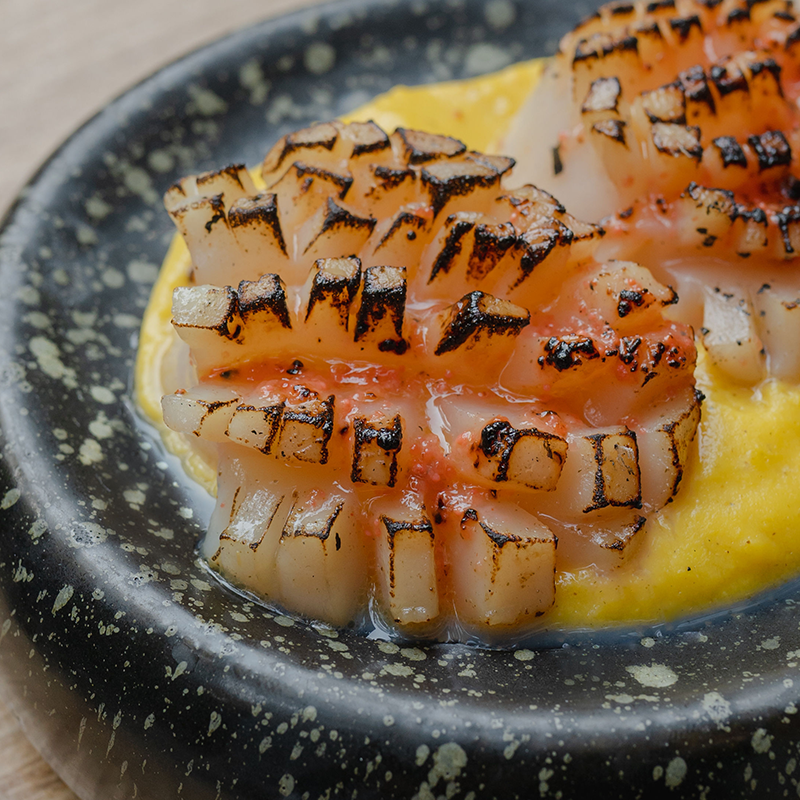 Mentaiko Grilled Scallops 