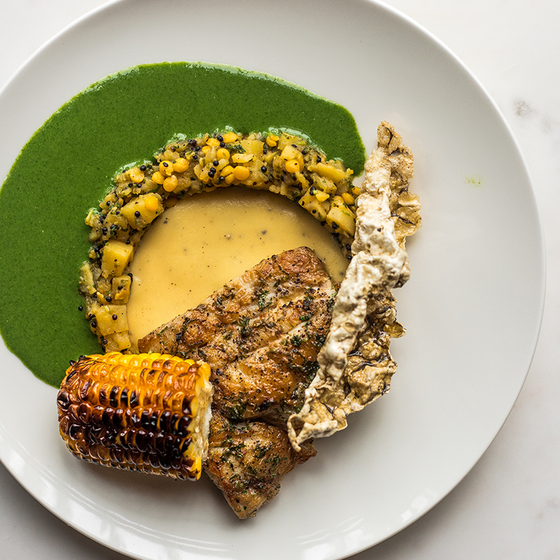 Snapper with Jakhiya Tempered Lentils